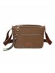 Nylon crossbody bag brown