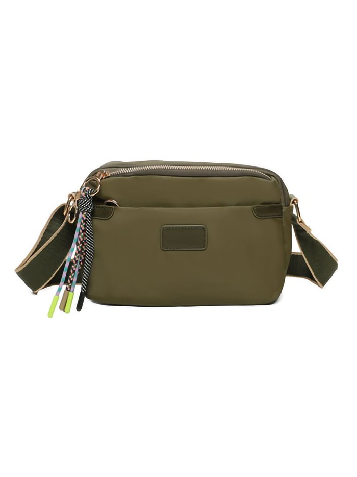 Nylon crossbody bag green