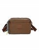 Nylon crossbody bag brown