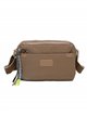 Nylon crossbody bag khaki