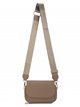 Crossbody bag with flap khaki