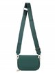 Crossbody bag with flap green