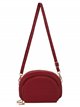 Crossbody bag with zip red