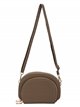 Crossbody bag with zip khaki