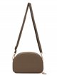 Crossbody bag with zip khaki