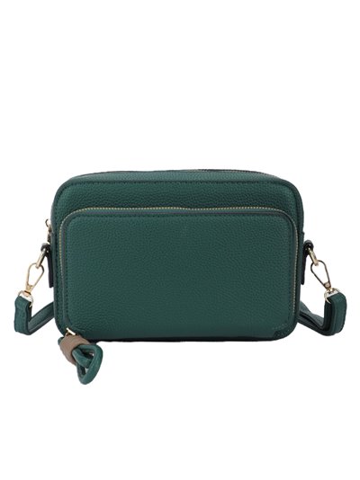 Crossbody bag with zip green