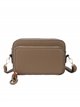 Crossbody bag with zip khaki