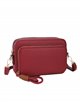 Crossbody bag with zip red