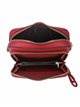 Crossbody bag with zip red