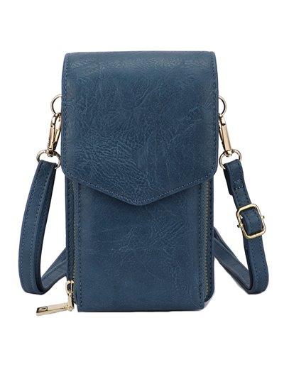 Mini crossbody bag with flap