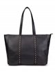 Studded tote bag black