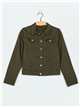 Basic denim jacket verde-militar (S-XXL)