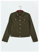 Basic denim jacket verde-militar (40-50)