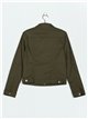 Basic denim jacket verde-militar (40-50)