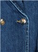 Buttoned denim trench coat azul (S-M-L)