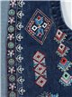 Embroidered denim waistcoat azul (S-M-L)