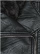 Faux leather biker jacket black (M-L-XL-XXL)