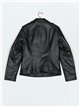 Faux leather biker jacket black (M-L-XL-XXL)