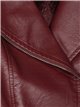 Faux leather biker jacket wine (M-L-XL-XXL)