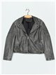 Faux leather jacket black (S-M-L-XL)