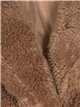 Oversized sherpa coat brown (S-M-L)