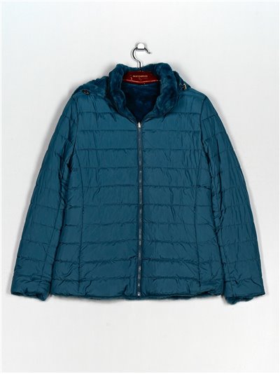 Anorak reversible pelo capucha sea-blue (M-XXL)