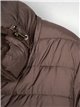 Reversible faux fur down puffer jacket coffee (M-XXL)