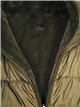 Reversible faux fur down puffer jacket dark-green (M-XXL)