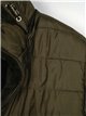 Reversible faux fur down puffer jacket dark-green (M-XXL)