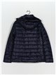 Reversible faux fur down puffer jacket navy (M-XXL)