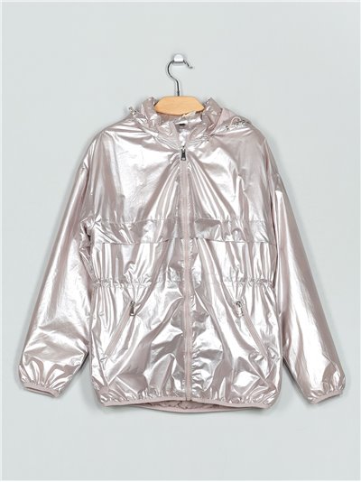 Parka water repellet capucha pink (M-XXL)