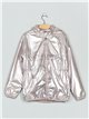 Parka water repellent with hood pink (M-XXL)