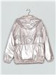 Parka water repellent with hood pink (M-XXL)