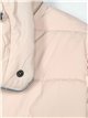 Quilted down puffer jacket with hood beige (M-XXL)