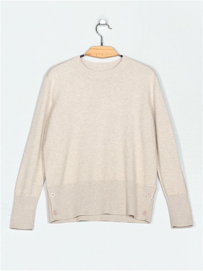 Soft sweater with buttons (M/L-L/XL)