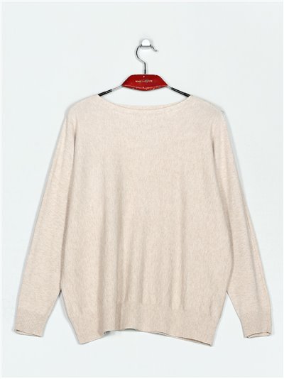 Oversized sweater with buttons (M/L-L/XL)