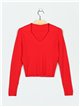 Collared ribbed sweater (M/L-L/XL)