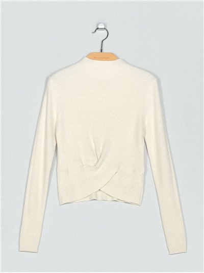 High neck ribbed sweater (M/L-L/XL)