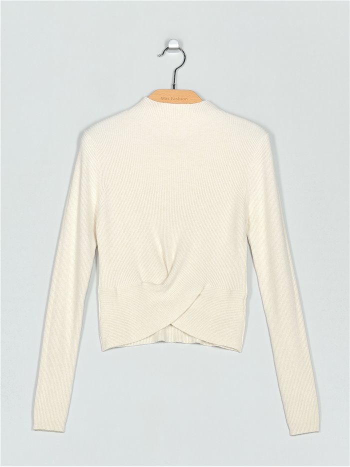 High neck ribbed sweater (M/L-L/XL)