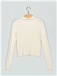 High neck ribbed sweater (M/L-L/XL)