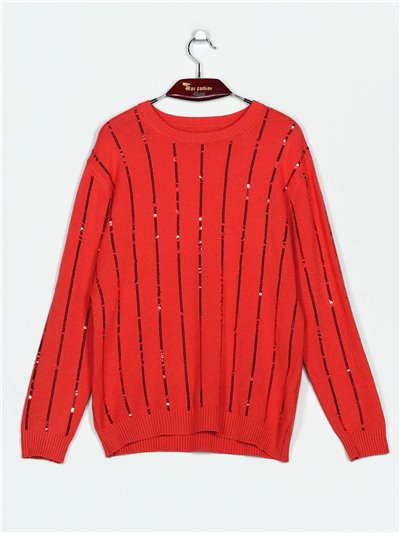 Sweater with sequins (M/L-L/XL)