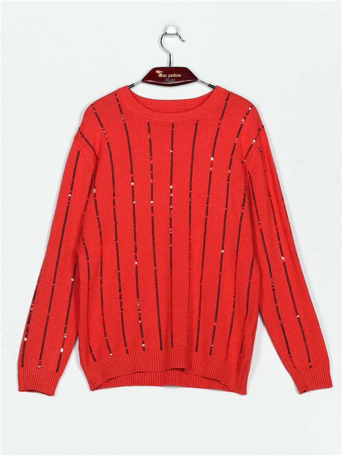 Sweater with sequins (M/L-L/XL)