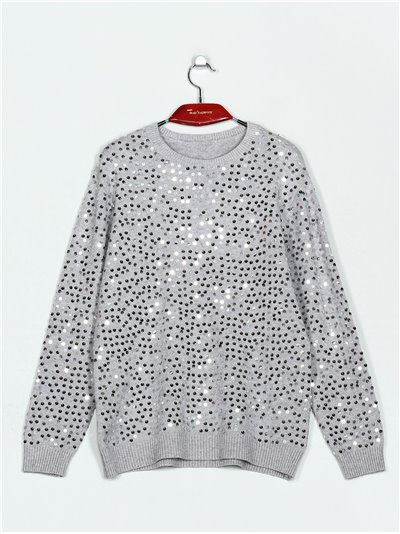 Sweater with sequins (M/L-L/XL)