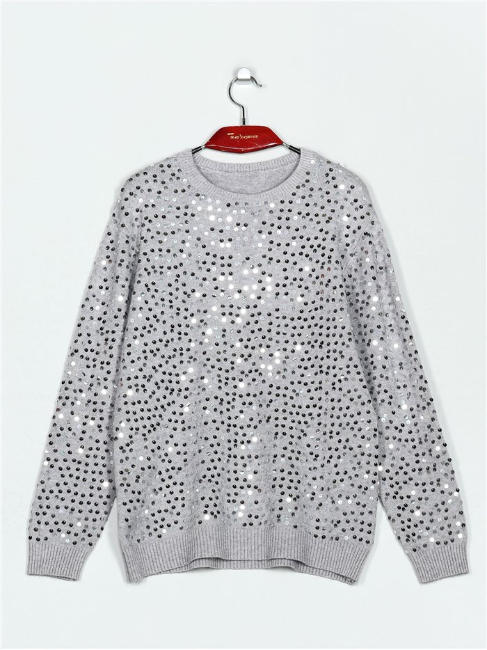 Sweater with sequins (M/L-L/XL)