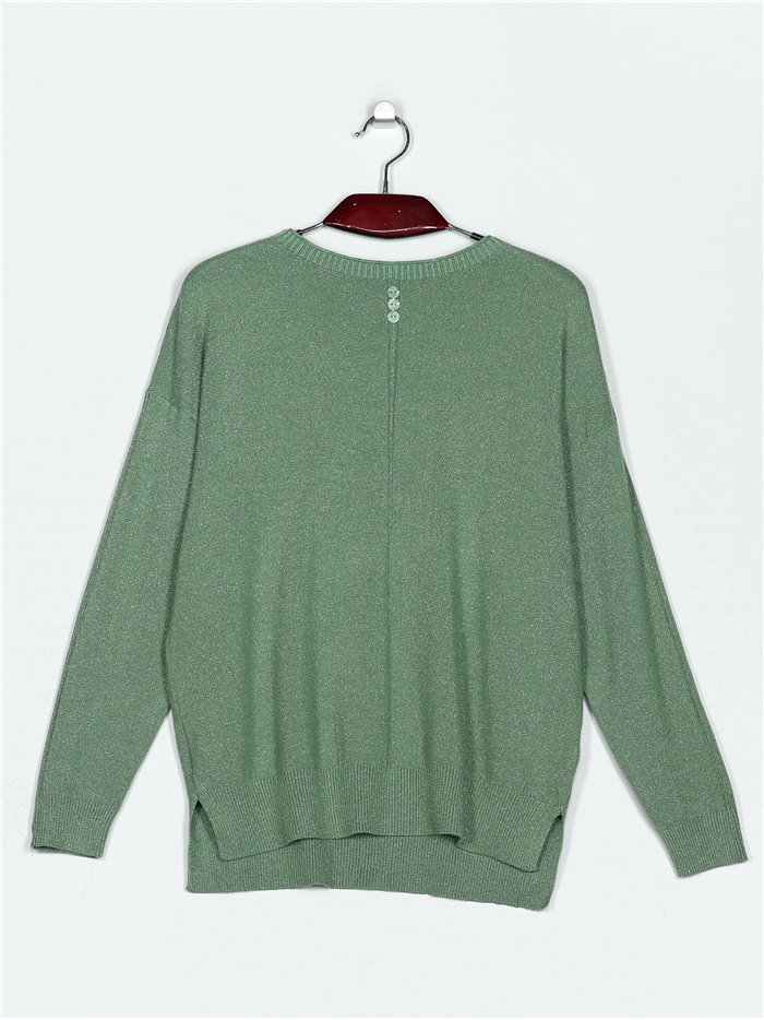 Metallic thread sweater (M/L-L/XL)