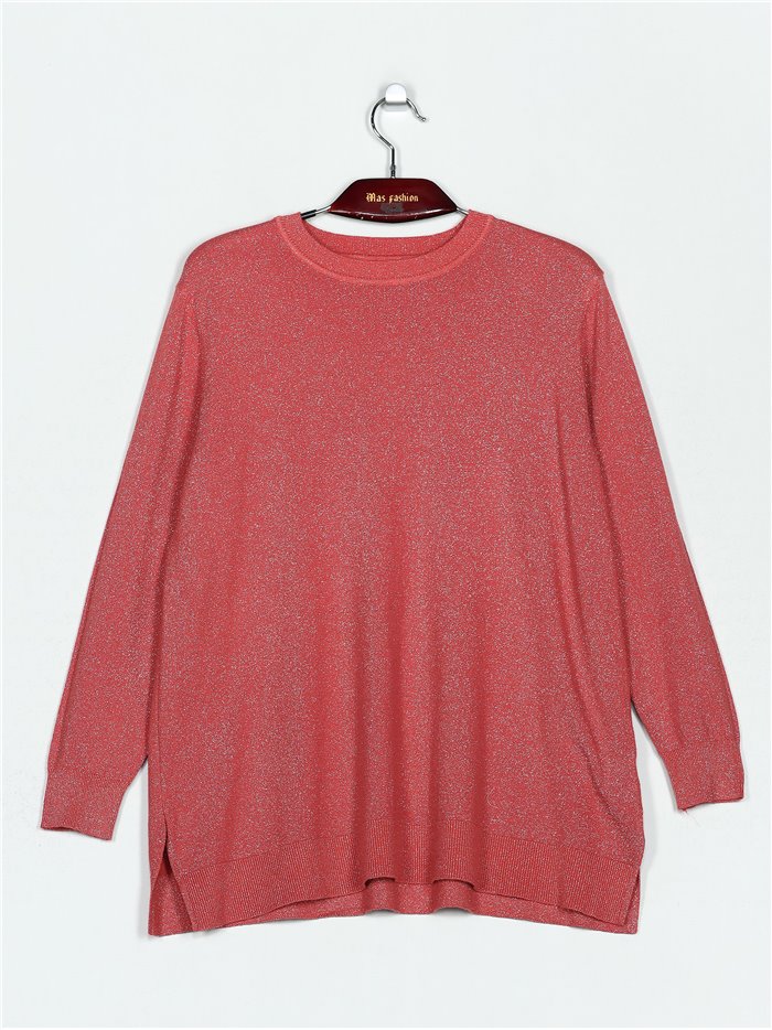 Oversized metallic thread sweater (M/L-L/XL)