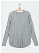 Textured cable-knit sweater (M/L-L/XL)