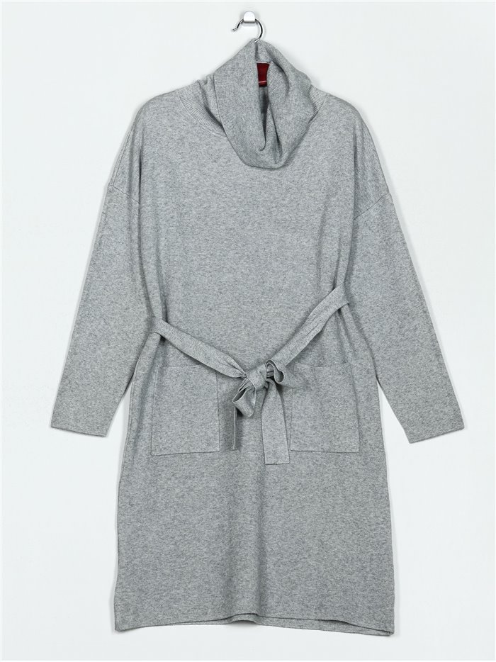 Roll neck knit dress (M/L-L/XL)