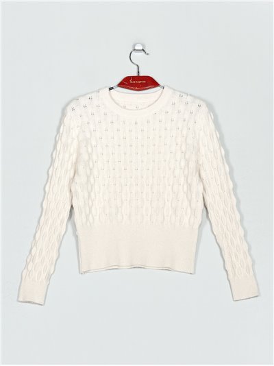 Textured soft sweater (M/L-L/XL)