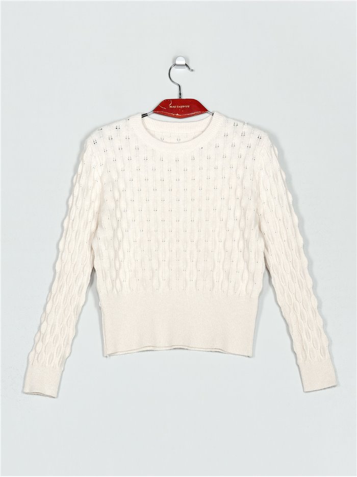 Textured soft sweater (M/L-L/XL)